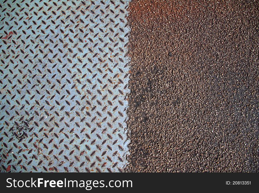 Rusty metal mix with rubber mat abstract background texture. Rusty metal mix with rubber mat abstract background texture.