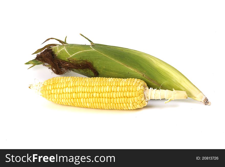 Corn Isolated On White Background