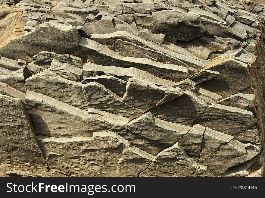 Mountain stone- A photo close up