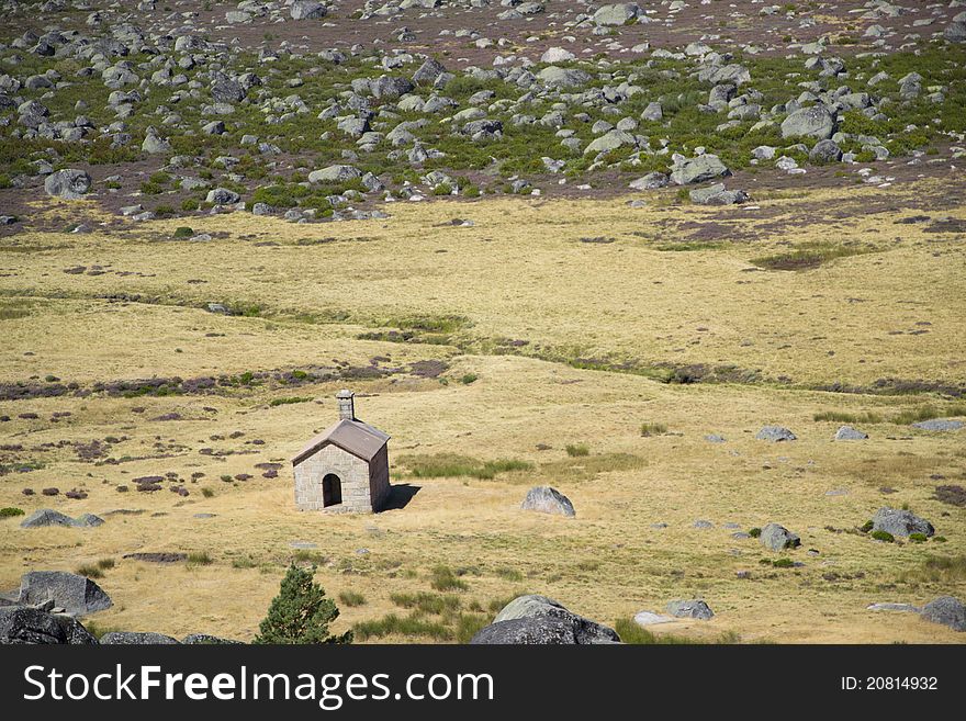 Chapel In Estrela Montain, Portugal