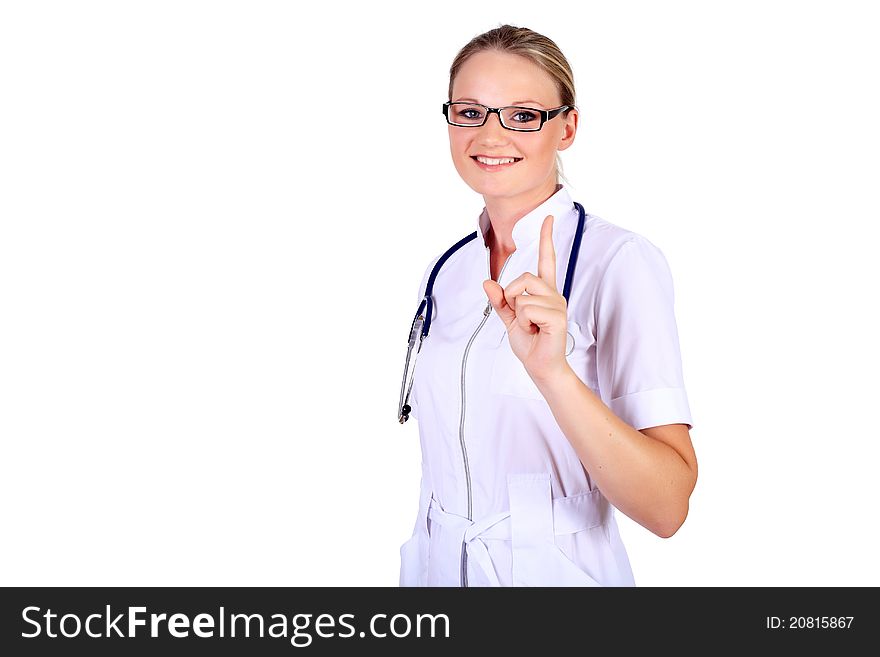 Young Female Doctor With Stethoscope