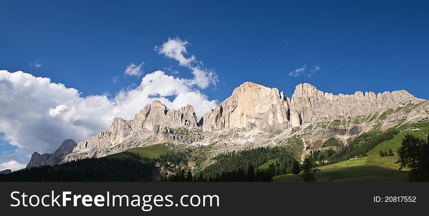 Dolomiti typical italian mountain landscape. Dolomiti typical italian mountain landscape