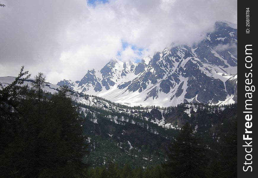 Cloudy day in alpe devero