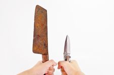 Useless And Useful Knife Royalty Free Stock Images