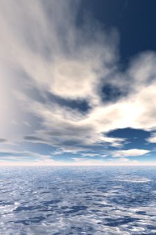 Sky With Clouds And Sea Stock Photo Sky With Clouds And Sea Stock Photo
