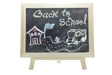 Back To School Blackboard Royalty Free Stock Photos Back To School Blackboard Royalty Free Stock Photos