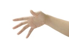 Hand Gesture Isolated Stock Image Hand Gesture Isolated Stock Image