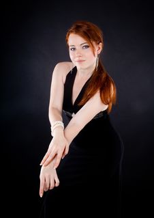 Beautiful Red Haired Woman Stock Image Beautiful Red Haired Woman Stock Image