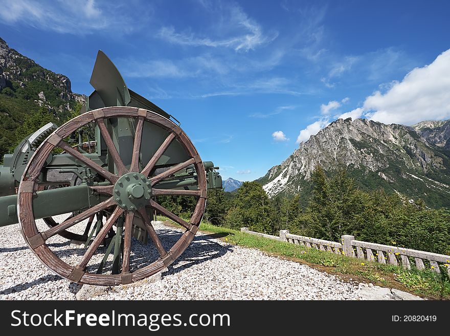 Italian cannon of the first global war