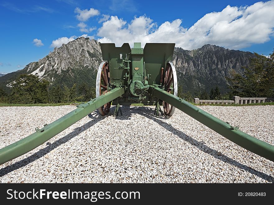 Italian cannon of the first global war