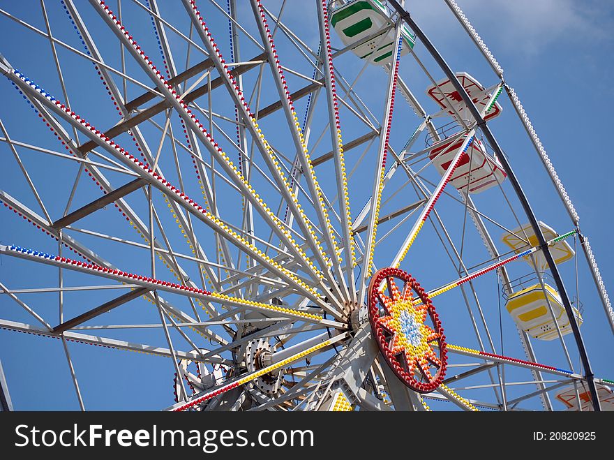 A Close Up of a Ferris Wheel