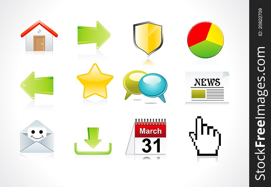 Abstract Web Icon Set