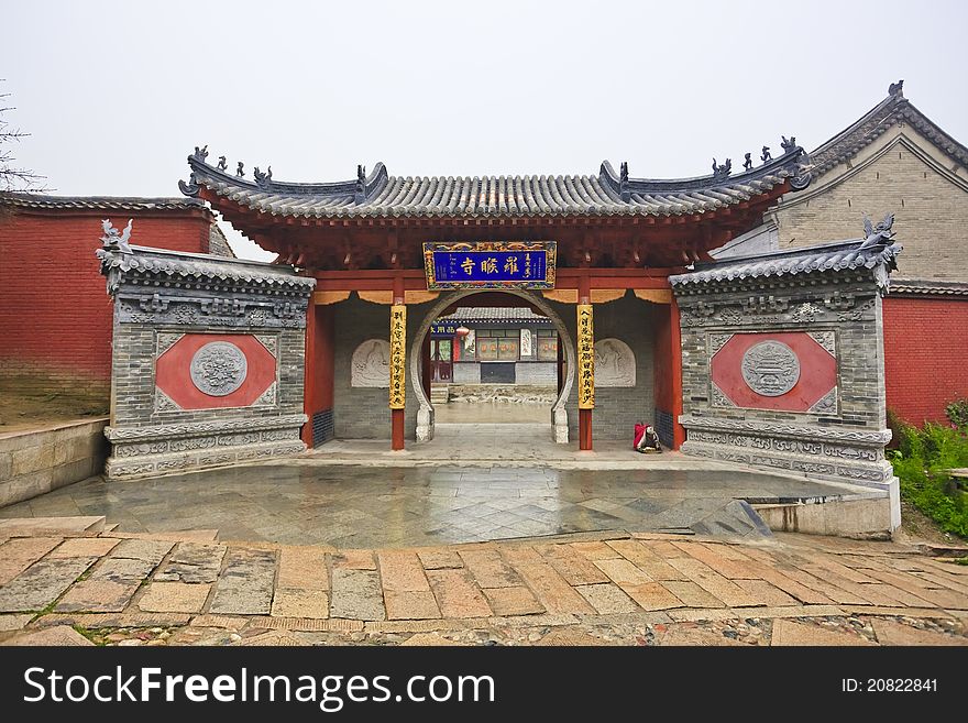 Traditional architecture in chinese temple, with featured door and windows. Traditional architecture in chinese temple, with featured door and windows.