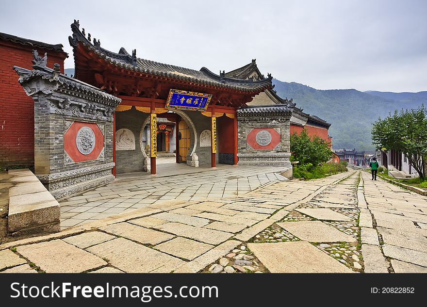 Traditional architecture in chinese temple, with featured door and windows. Traditional architecture in chinese temple, with featured door and windows.