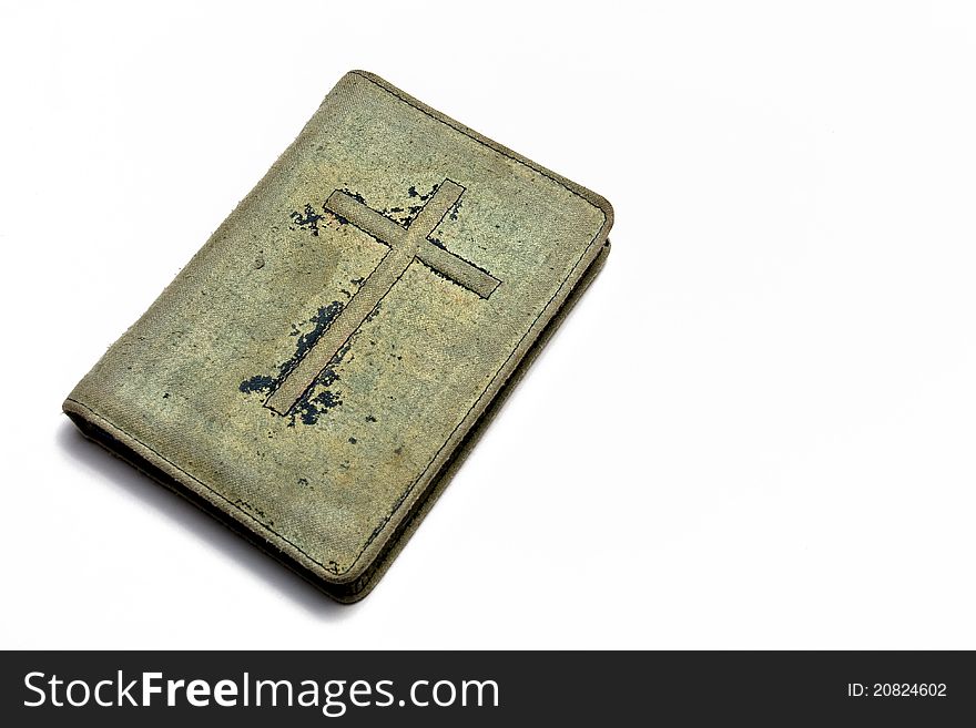 Old Books Cover On It A Crucifix