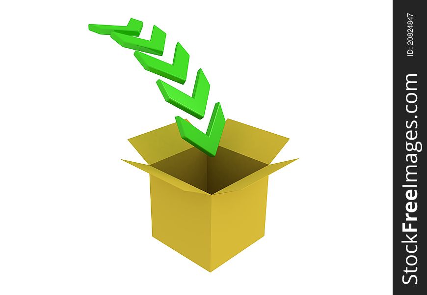 Download Box With Green Arrows