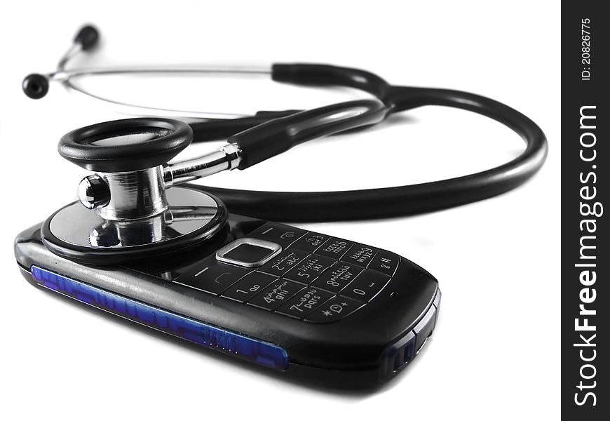 Stethoscope And Mobile Phone
