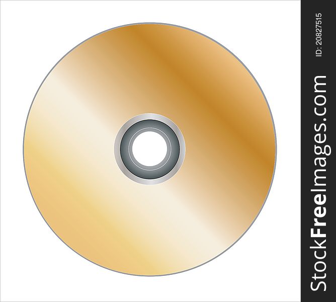 Colored dvd disc on white background. Colored dvd disc on white background