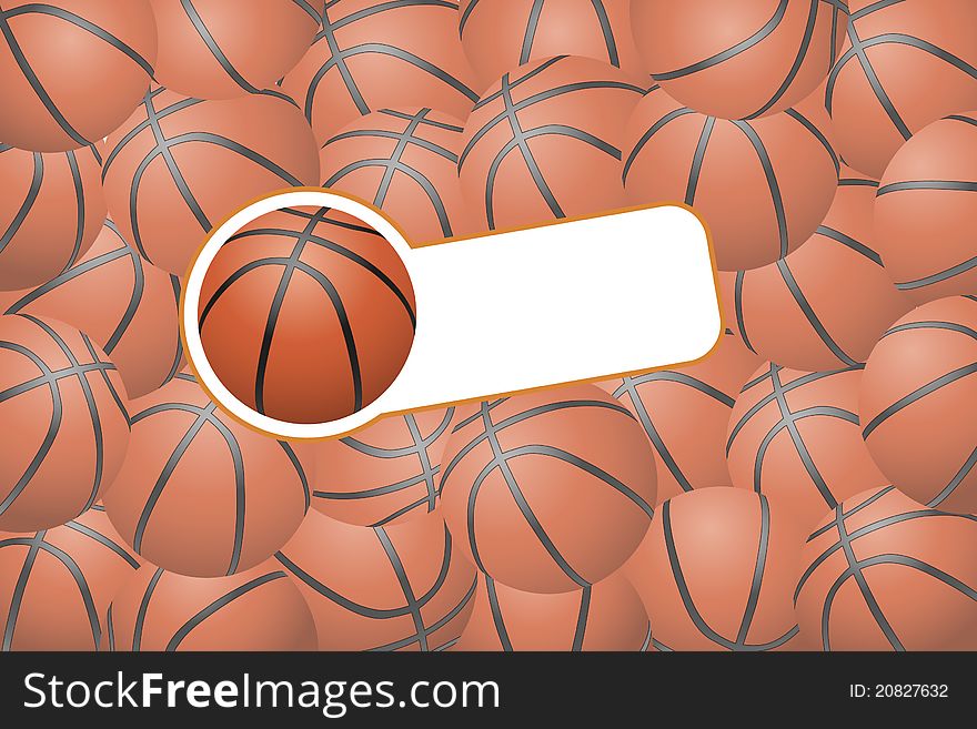 Basketball background (group of some balls). Basketball background (group of some balls)