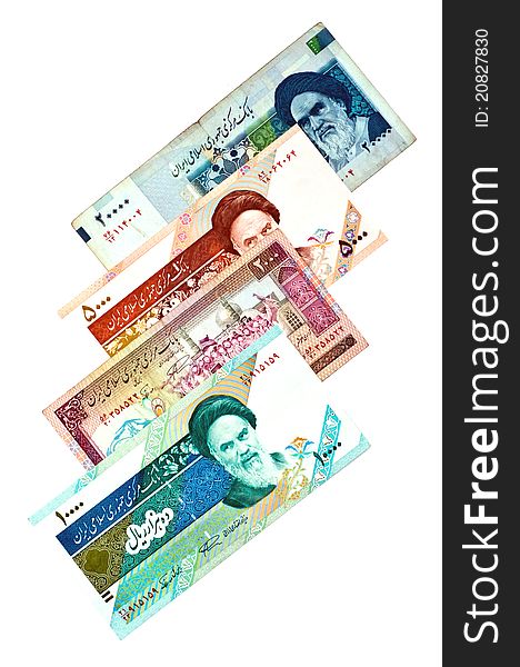 Currency of Iran various bills