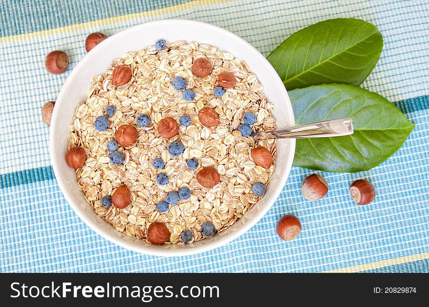 Oat Nuts With Blueberries