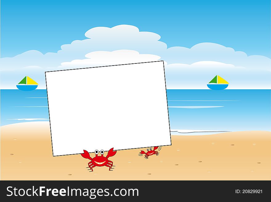Crab And Card