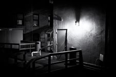 Dark Roof Deck At Night Royalty Free Stock Images Dark Roof Deck At Night Royalty Free Stock Images