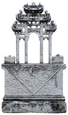 Stone Shrine Of China Royalty Free Stock Photography Stone Shrine Of China Royalty Free Stock Photography