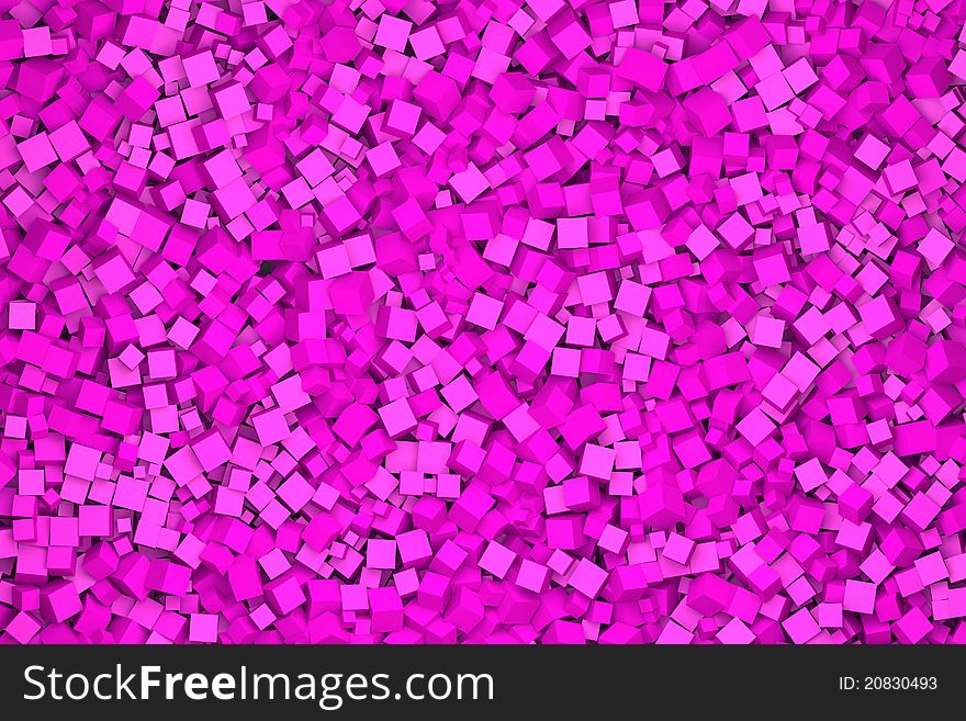 Cubes In Pink