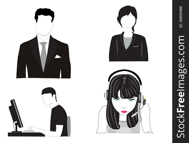 Vector Illustration Of The People
