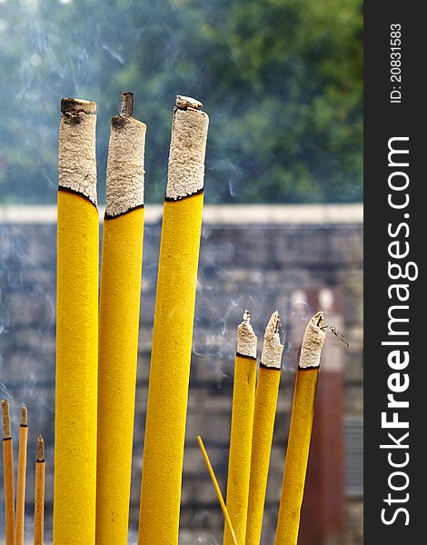 Incense Coil In A Chinese Temple