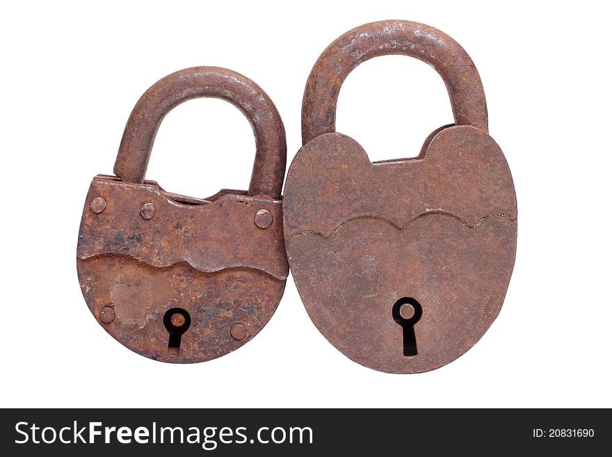 Color photo of a padlock with chain. Color photo of a padlock with chain