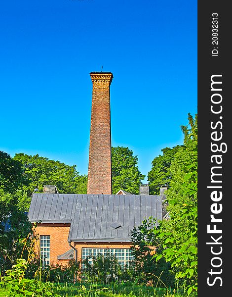 Old industrial building. Power station