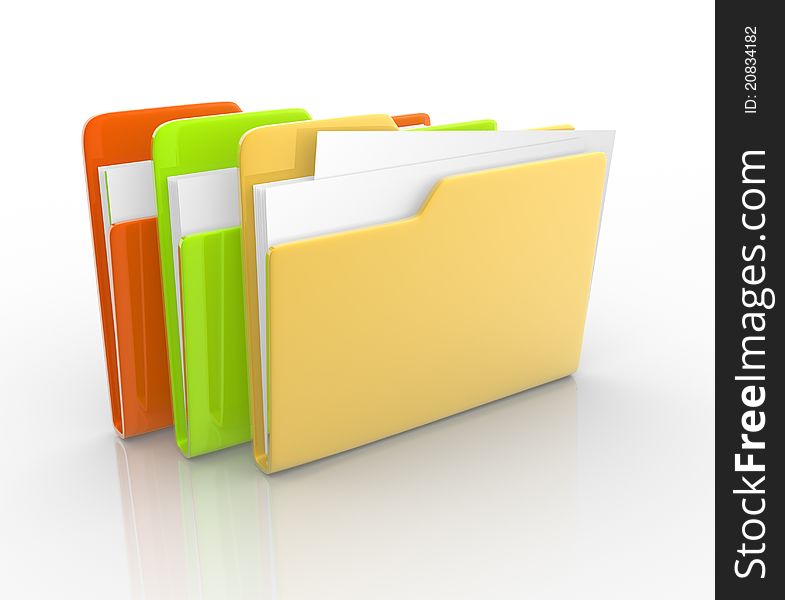 Folders With Paper