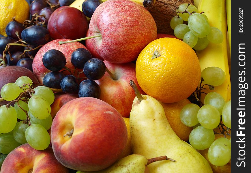 Colorful Fruit on a background. Colorful Fruit on a background
