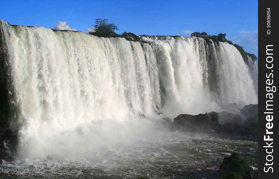 Brazilian side of Iguazu Falls