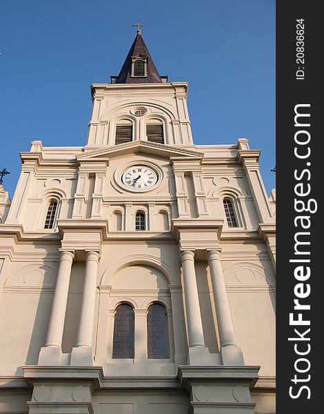 Close up of Saint Louis Cathedral