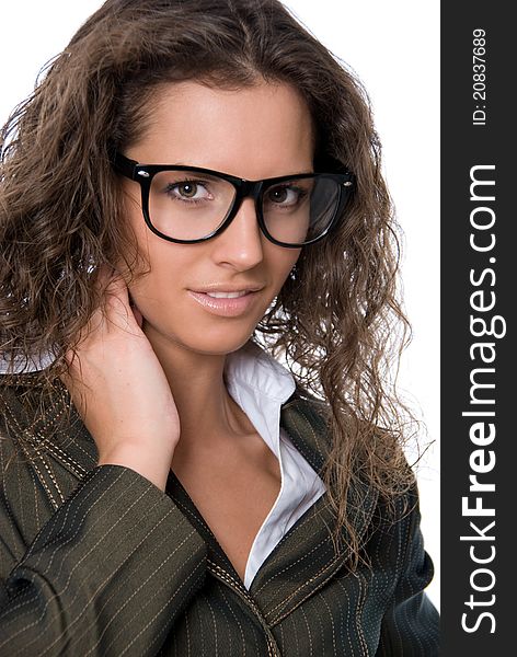 Beautiful Woman Wearing Glasses