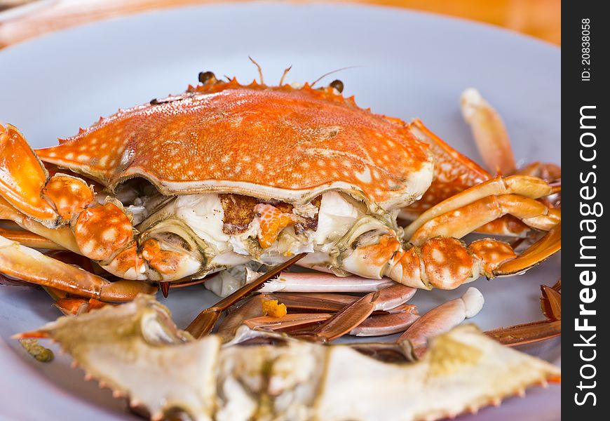 Steamed Crab