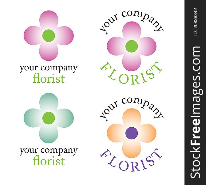 Florist logo for florist business