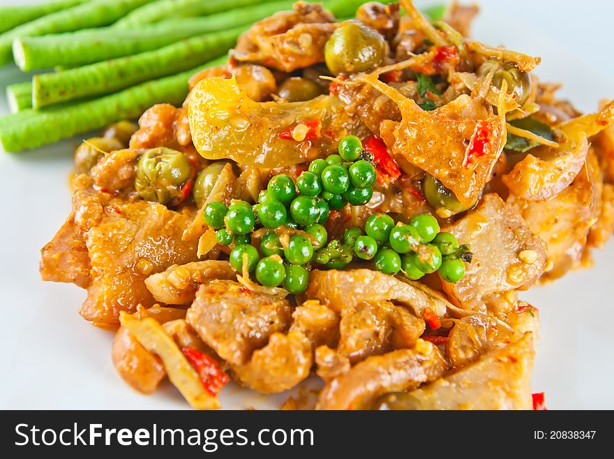 Thai Food, Pork, Spicy Boar