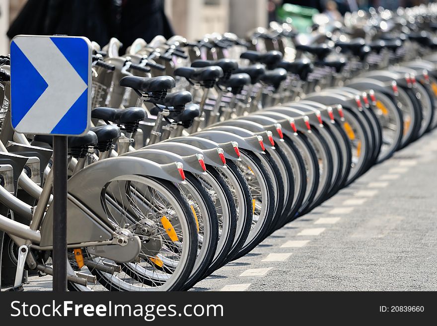 Bicycles On Parking