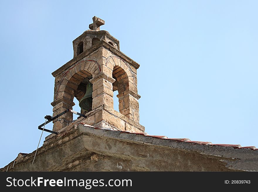 Islander greek belfry at Skopelos island