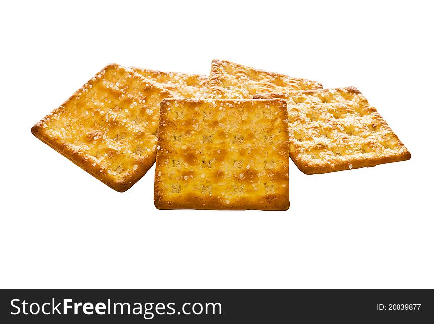 Sugar Crackers on a white background