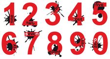 Set Numbers Royalty Free Stock Image Set Numbers Royalty Free Stock Image