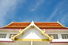 Roof Of Thai Traditional Temple Stock Photo