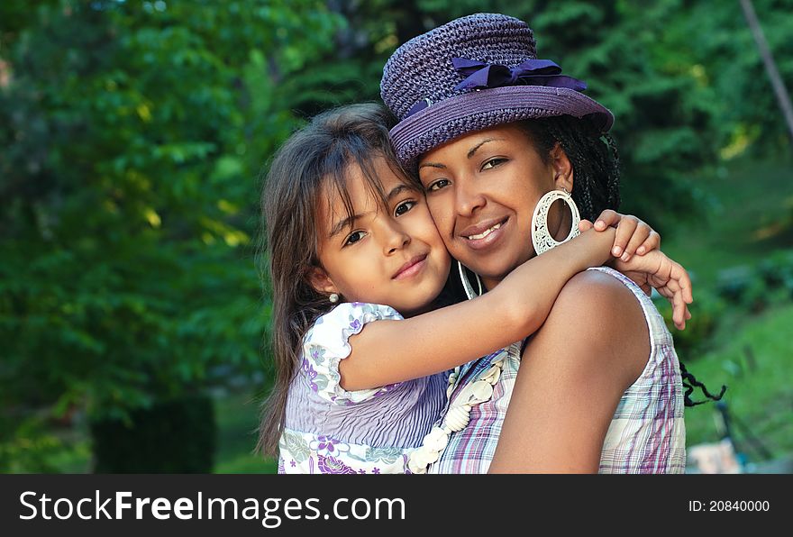 Mother and child in a summer day. Mother and child in a summer day