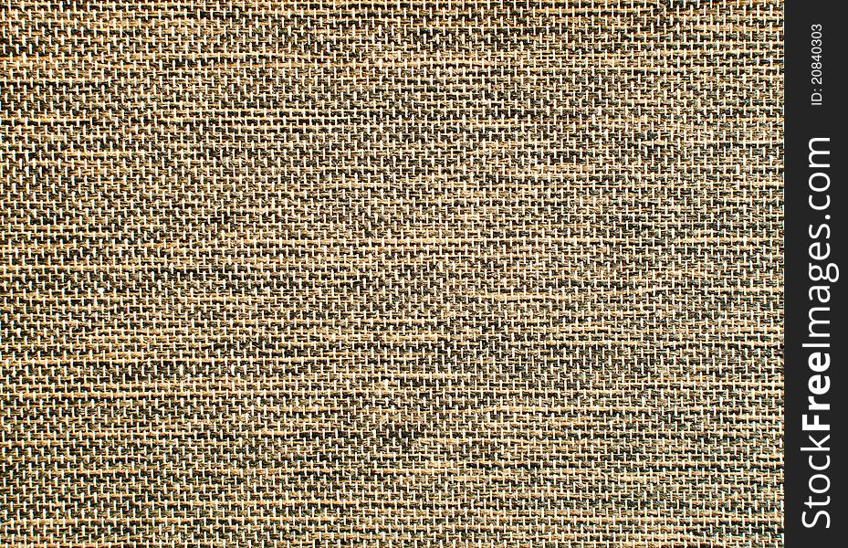 Dark brown burlap surface detail