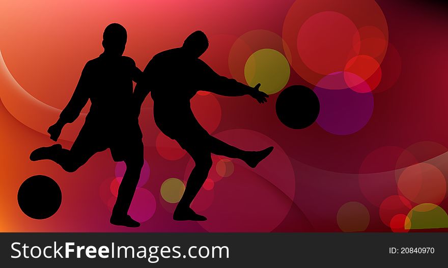 Football sport concept art poster. Football sport concept art poster