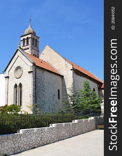 Gothic Church in Sibenik, with bell-shaped dome